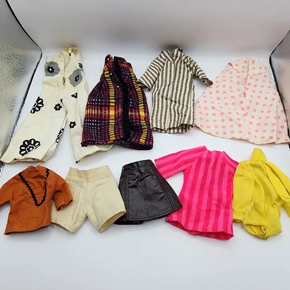 Vintage 1960s Barbie Skipper Lot Outfit Shirt Dress Clothing - Picture 1 of 2
